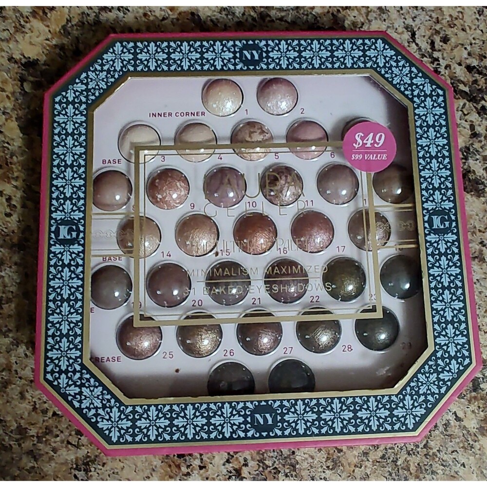 LAURA GELLER Ultimate Baked "Minimalism Maximized" Eyeshadow Palette, 31 Shades